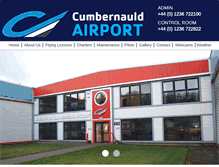 Tablet Screenshot of cumbernauldairport.org